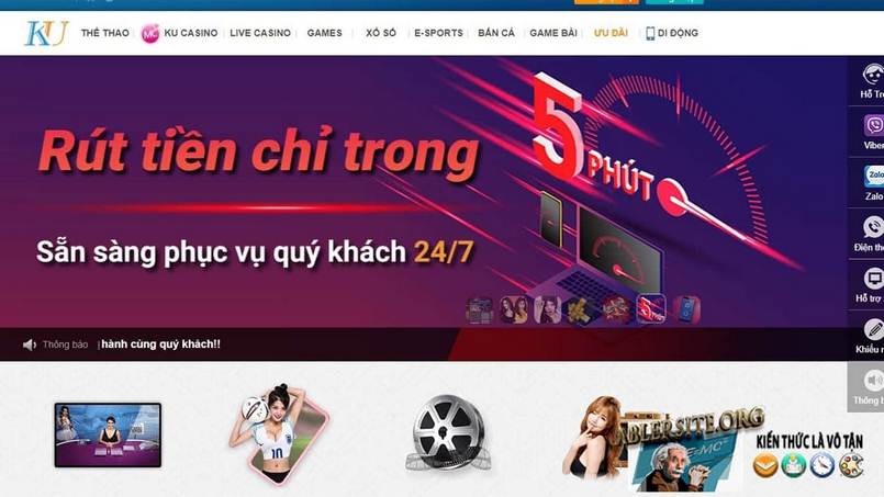 Kubet luôn hỗ trợ người chơi